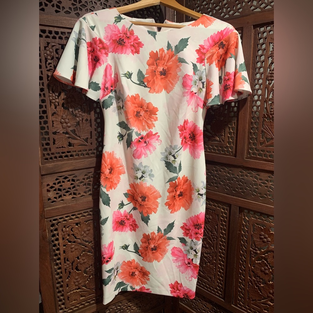 CALVIN KLEIN FLORAL DRESS